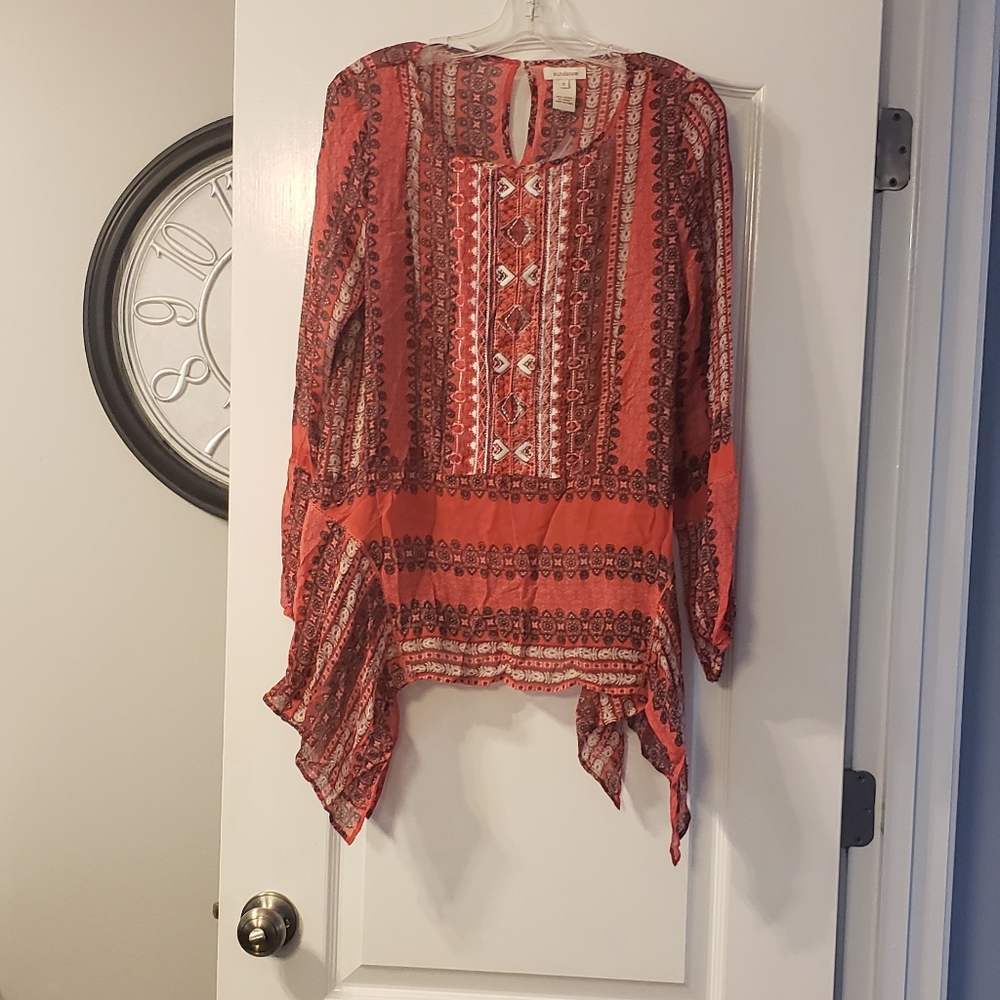 NWOT Sundance boho long sleeve top size S